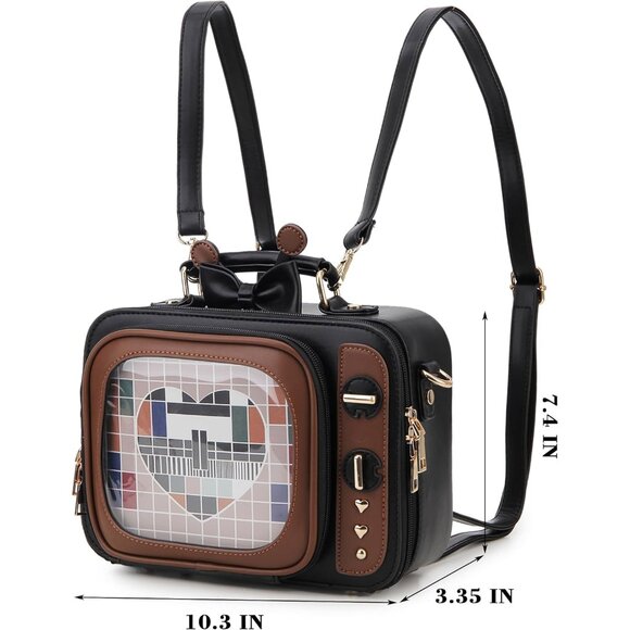 itabag backpack mini Kawaii Dual-Shoulder Bunny Ear Bag THIS ITEM WILL BE FULFILLED FROM THE U.S Pink White Coffin Ita Bag